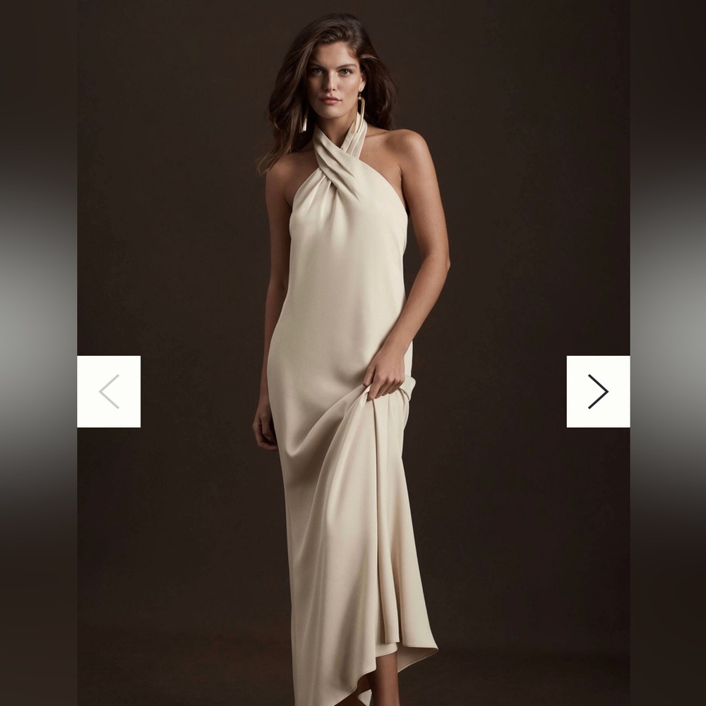 BHLDN champagne bridesmaid dress